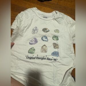 Vans size medium short sleeve white shirt